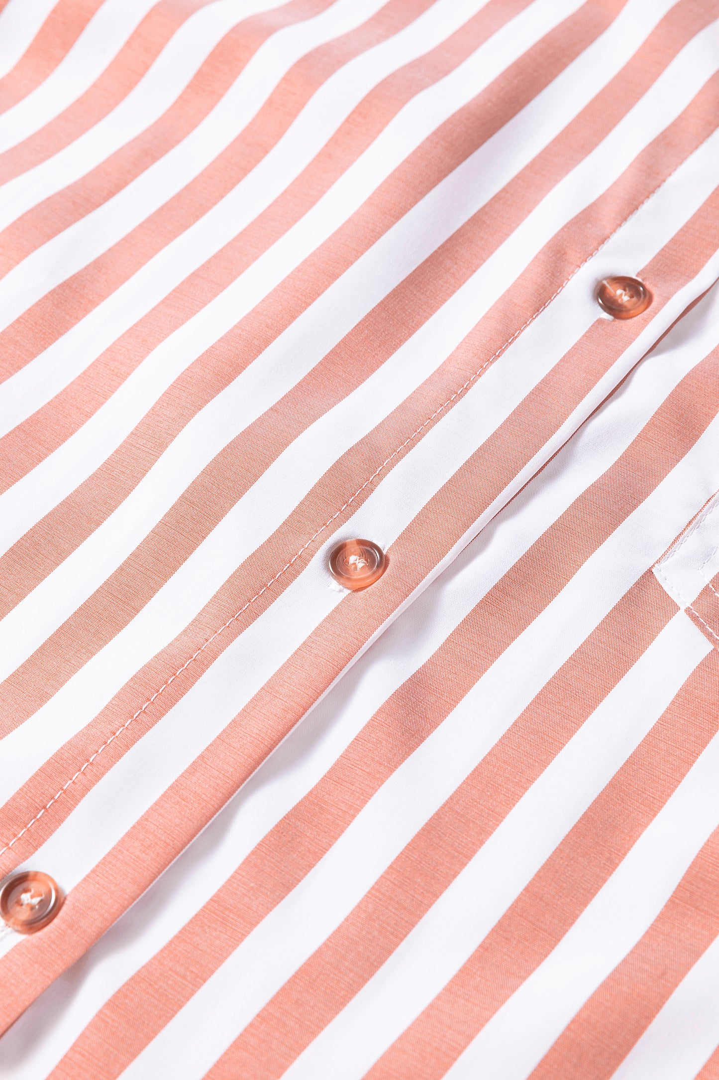 Khaki Stripe Button Front Ruffle Hem Bracelet Sleeve Shirt
