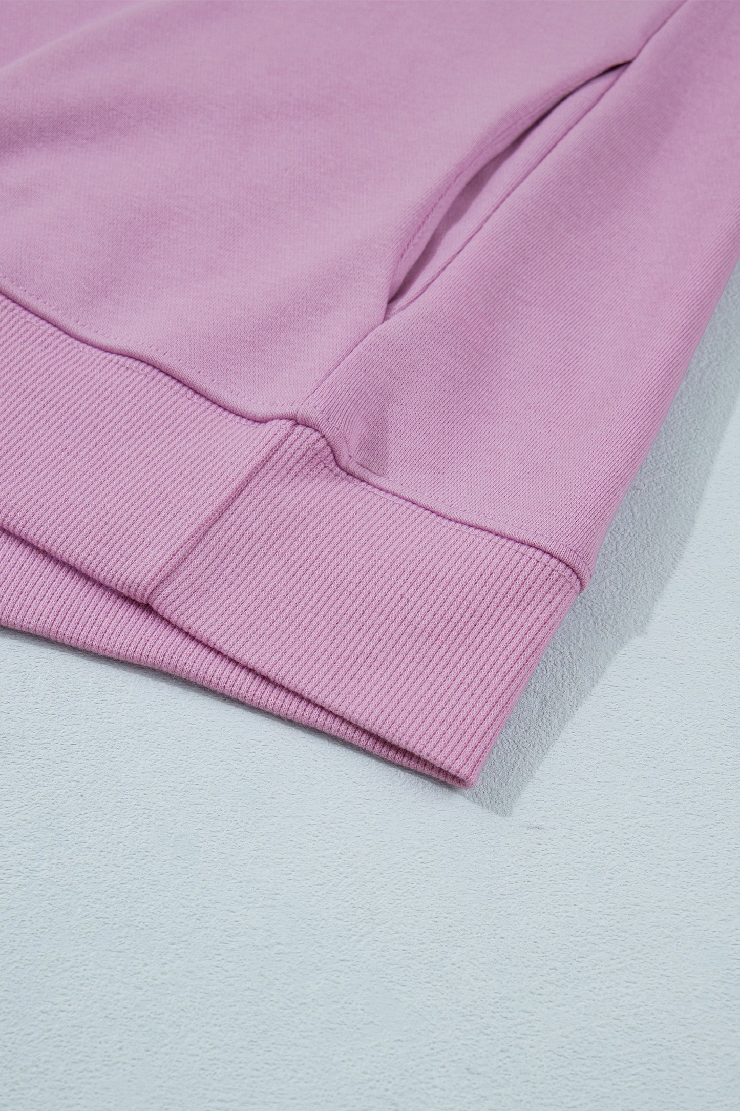 Pink Solid Color High Neck Cap Sleeve Loose Top