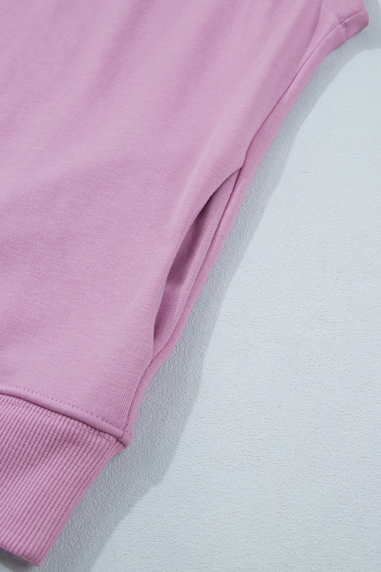 Pink Solid Color High Neck Cap Sleeve Loose Top