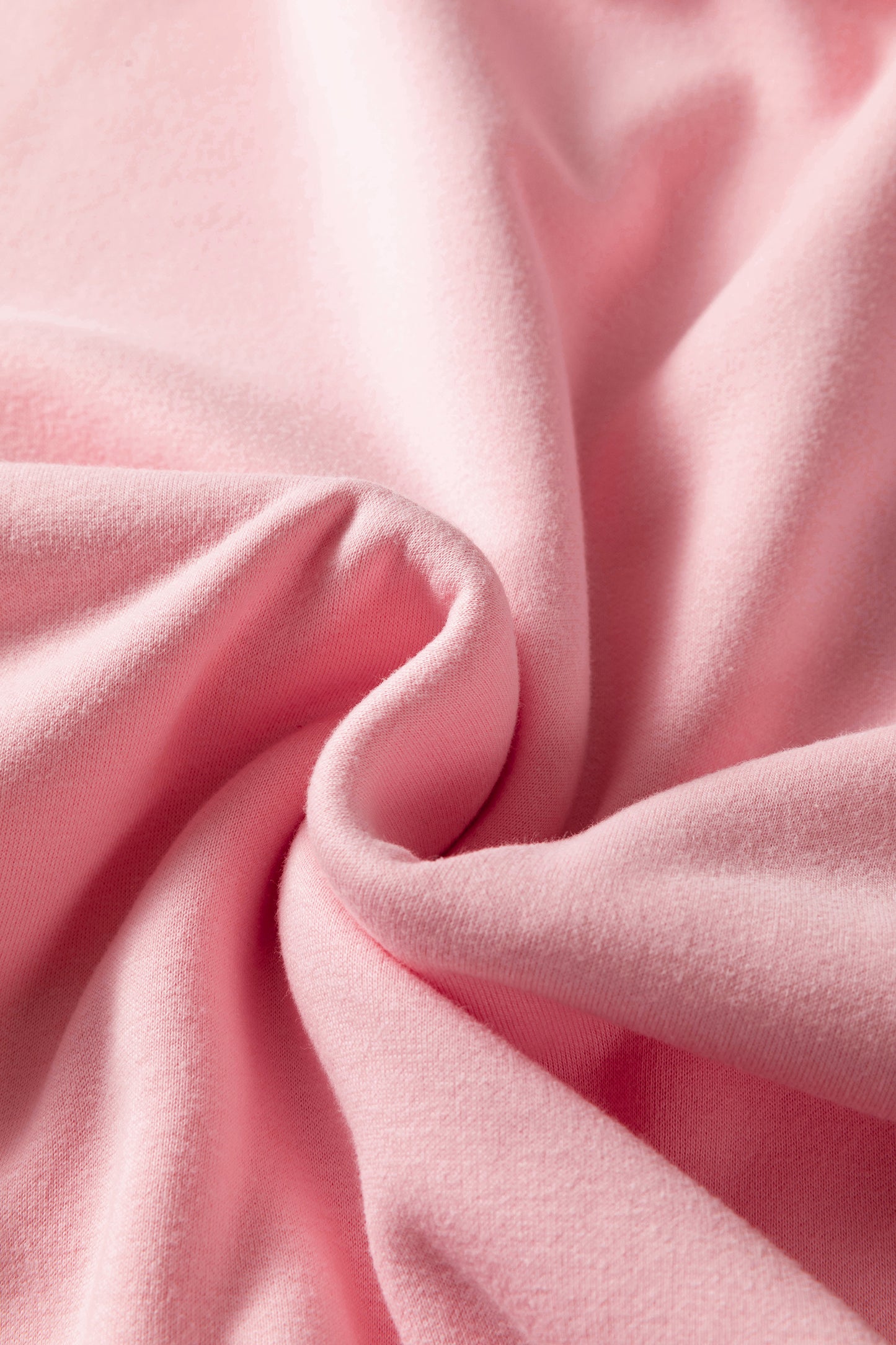 Light Pink Oversize Drop Shoulder Reversible Mock Neck Sweatshirt