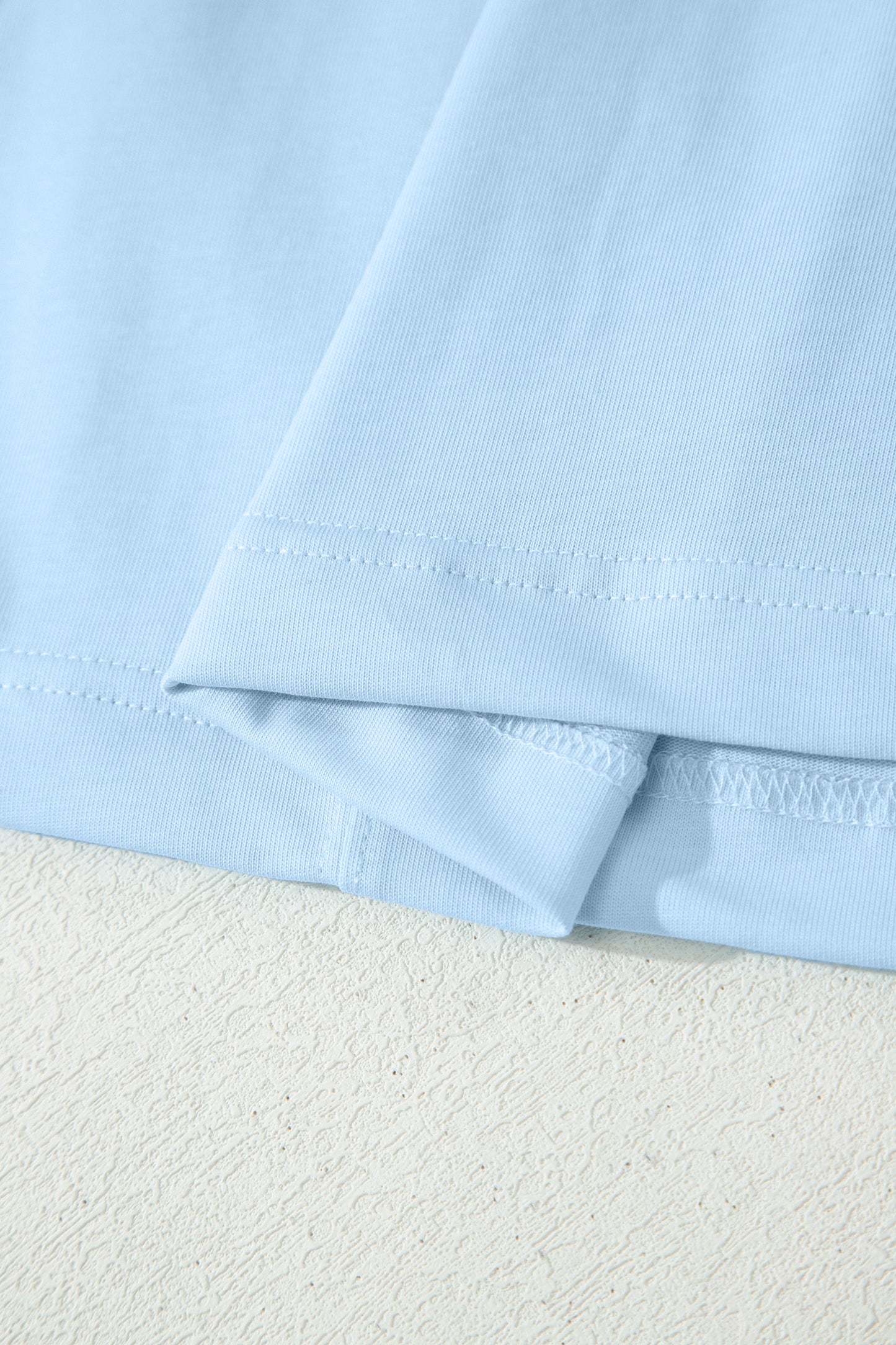 Pink Stitched Detail Loose Tank Top Cotton 2pcs Short Set